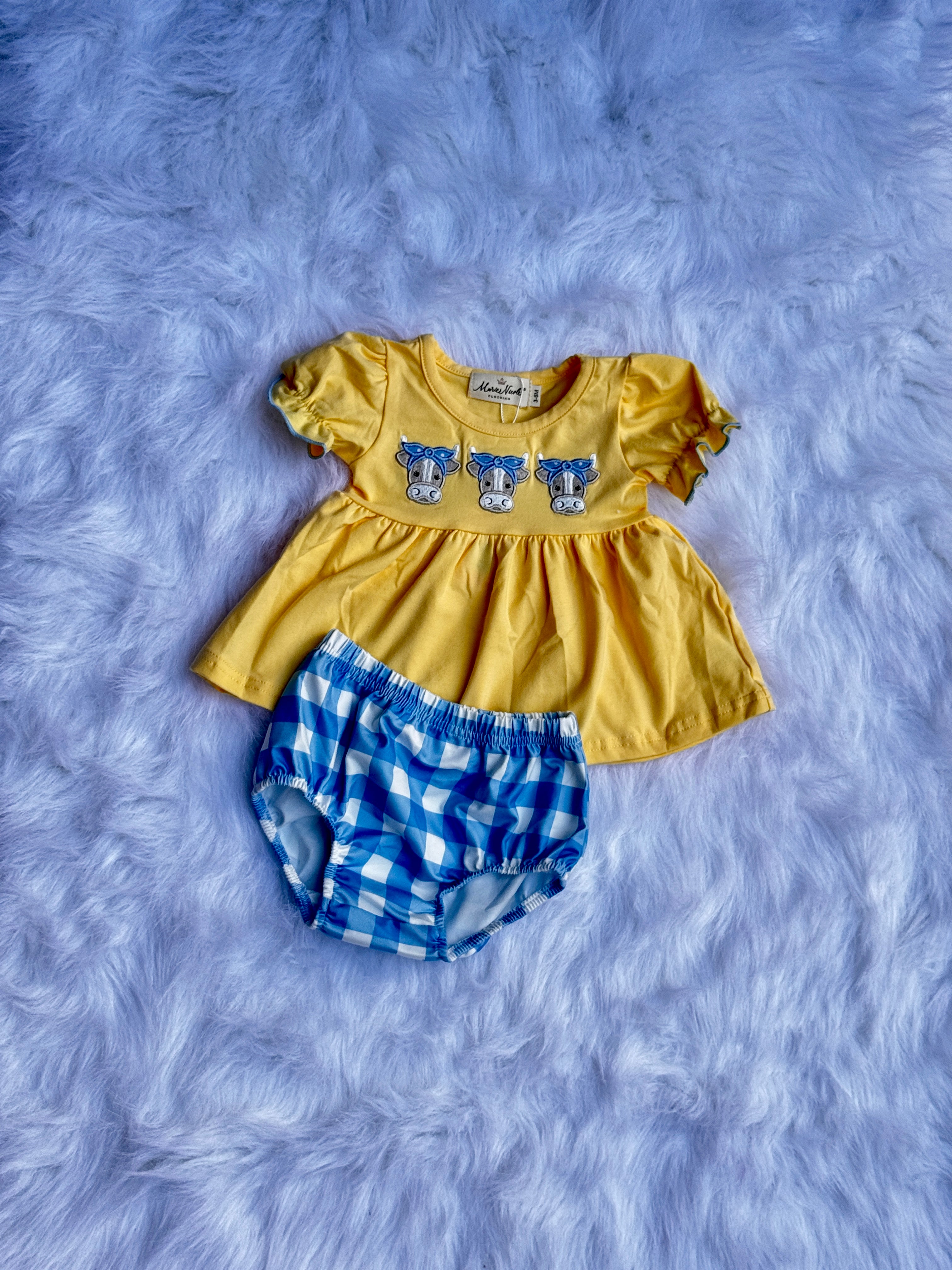 Infant Cow Short Set